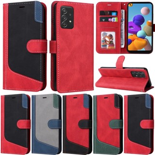 เคสโทรศัพท์หนัง Pu นิ่ม ฝาพับ พร้อมช่องใส่บัตร หรูหรา สําหรับ Samsung Galaxy A04 A04S A14 5G A23E A23S M23 A03 A03 Core J6 Plus A7 2018 A8 2018 A14 4G