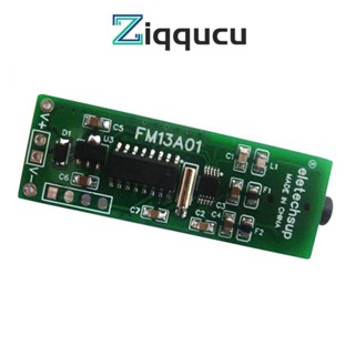 Ziqqucu บอร์ดโมดูลรับสัญญาณเสียงสเตอริโอ FM Dual CH RDA5807 DC3.7V-18V 76-108MHz