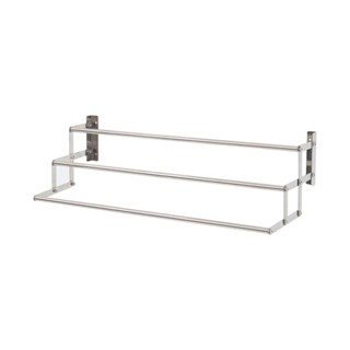 WALL ราวติดผนังสเตนเลสรุ่นบันได3เส้น80cm PLIMWALL RACK STAINLESS 3 STEPS 80cm PLIM