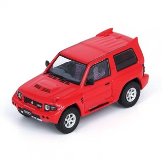 INNO64 MODEL MITSUBISHI PAJERO EVOLIUTION Red With Extra Wheels