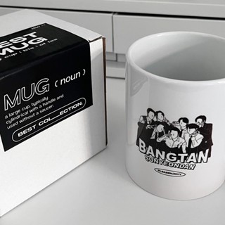 BTS BEST MUG แก้วน้ำบีทีเอส บังทัน แฟนอาร์ต