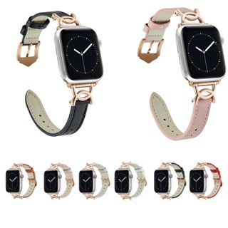 สายนาฬิกาข้อมือหนัง หรูหรา สําหรับ iWatch 38 40 41 42 44 45 มม. Correa Apple Watch Series 8 7 6 SE 5 4 3 2 1