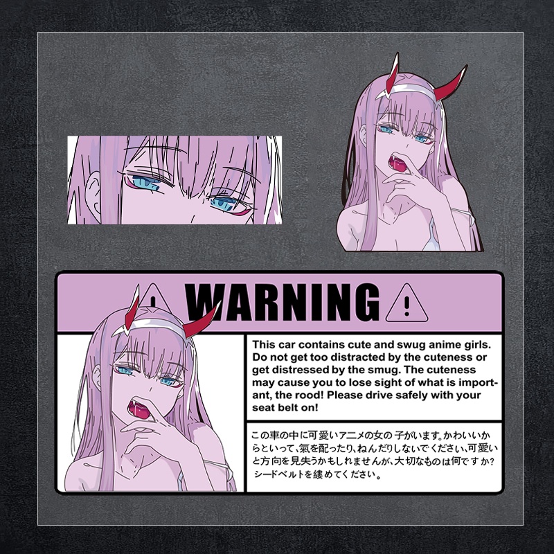 ดวงตาสองมิติ JDM การ์ตูนสะท้อนสติ๊กเกอร์ รถยนต์ รถจักรยานยนต์ ฝาครอบถังน้ํามันเชื้อเพลิงกันชนกระจกหน