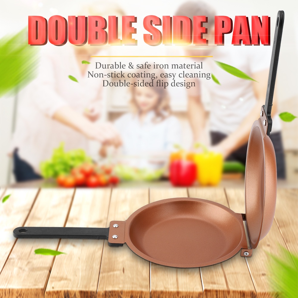 Cast Iron Mini Frying Pan Flat Bottomed for Household Kitchen