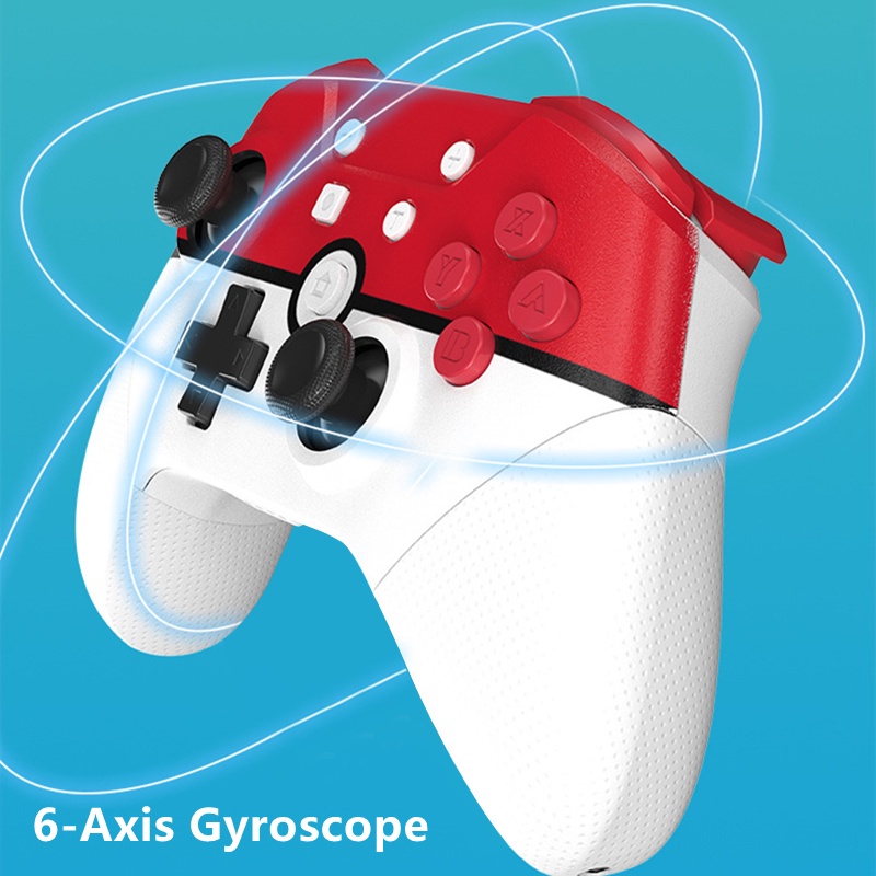 จอยเกมบลูทูธไร้สาย สําหรับ Switch Pro NS Lite PC NFC 6-Axis Doublemotor Gamepad Nintendo Switch