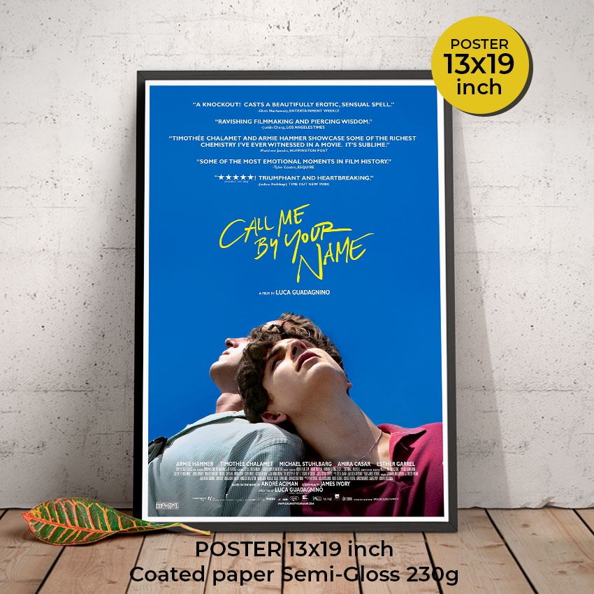 Call Me by Your Name Poster - Timothée Chalamet โปสเตอร์ภาพขนาด 33X48 cm