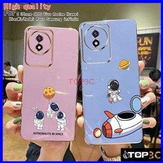 เคส Vivo Y02 Y16 Y02S Y21 Y21T Y33S Y33T T1X Y20 Y20S G Y12S Y12A Y15S Y01 Y01A Y12 Y11 Y17 Y15 เคสโทรศัพท์มือถือ ลายการ์ตูนนักบินอวกาศ Nasa สําหรับ XQ