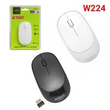 WIRELESS MOUSE (เมาส์ไร้สาย) ANITECH SOFTCLICK W224-WH (WHITE)