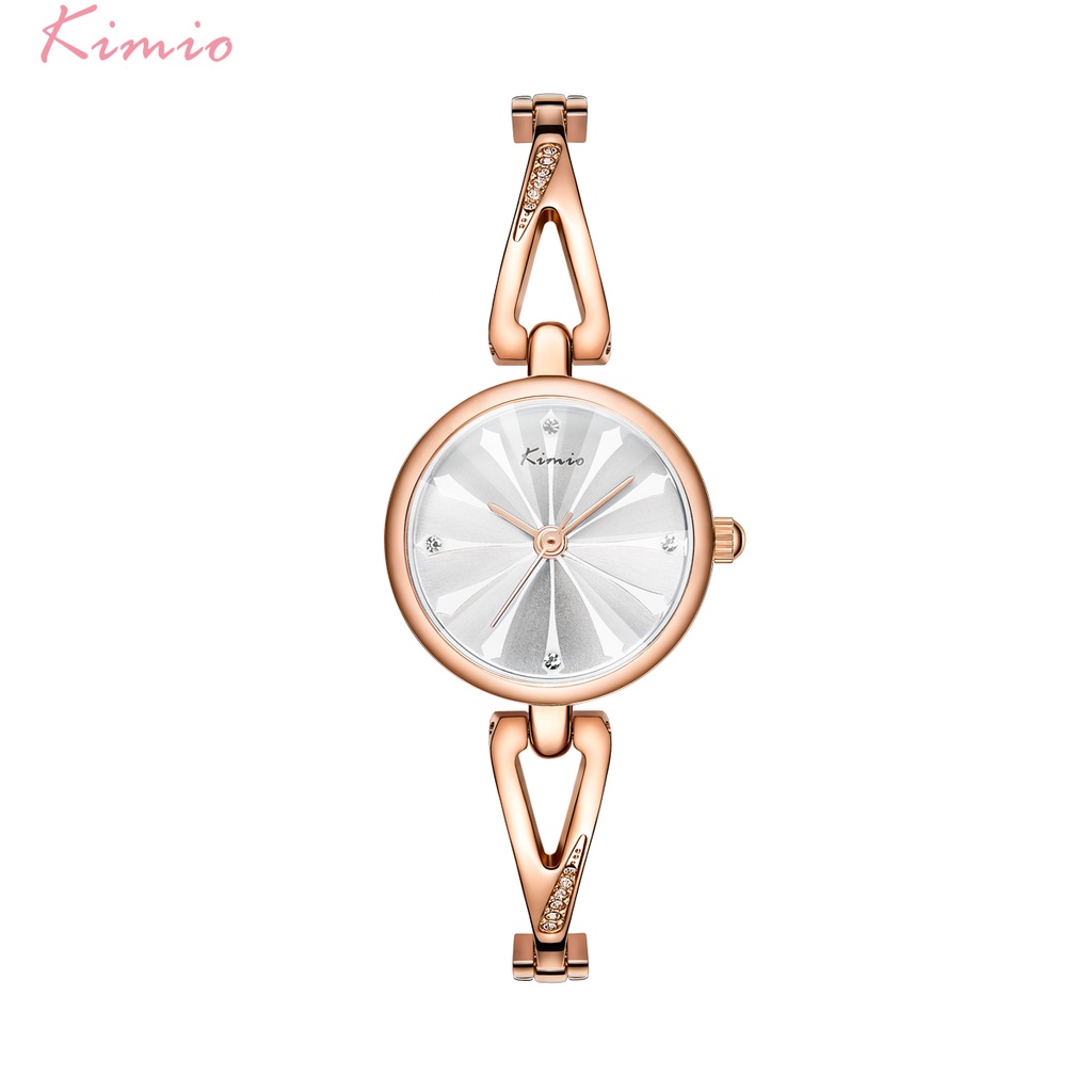 Kimio (คิมิโอ๊ะ) นาฬิกาข้อมือผู้หญิง รุ่น K6279S-GZ1WWW ของแท้ แถมฟรี!! กล่อง+หมอนรองนาฬิกา