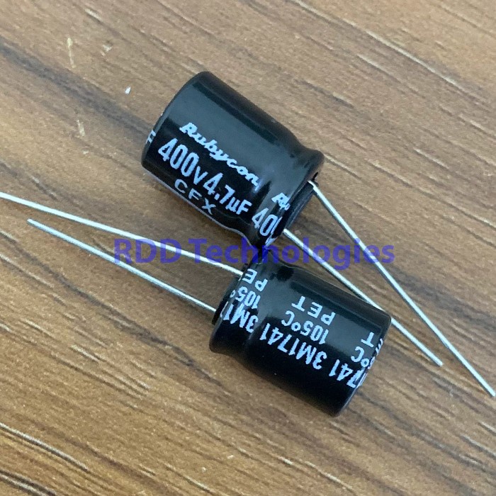 Elco Capacitor 4.7uF/400V Rubycon CFX