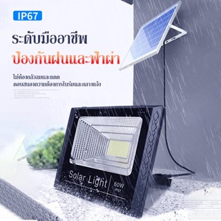 ไฟโซล่าเซลล์ โคมโซล่าเซลล์ 100W-500W &lt;รับประกัน 15ปี&gt; พลังงานแสงอาทิตย์ Solar cell light ไฟติดผนัง ไฟ LED พลังงานแสงไฟ