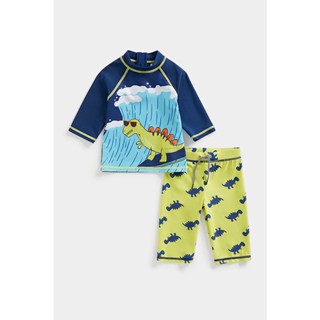 Mothercare Dino Surf Sunsafe Rash Vest and Shorts Set EA078 ชุดว่ายน้ำเด็กผู้ชาย