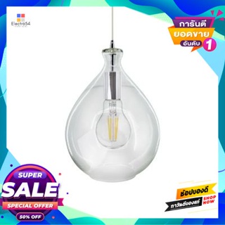 Glass โคมไฟเพดานแก้ว HI-TEK รุ่น JUILIA HFDJU00002 (E27x1) สีใสCeiling Lamp Glass HI-TEK Model JUILIA HFDJU00002 (E27x1)