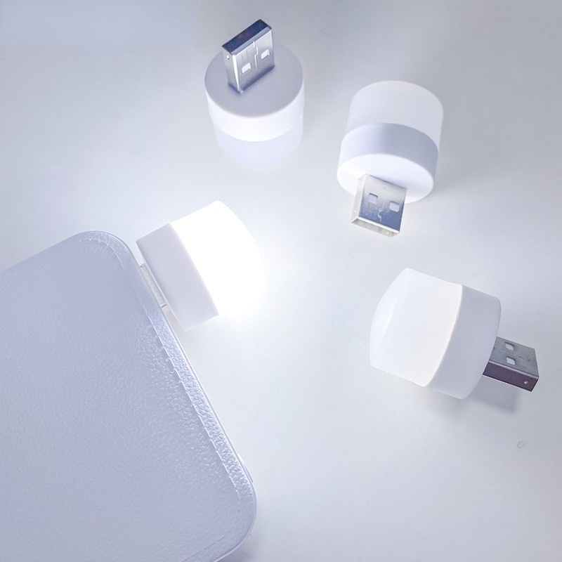 โคมไฟอ่านหนังสือ LED 5V 1W ทรงกลม ขนาดเล็ก ชาร์จ USB 1 ชิ้น