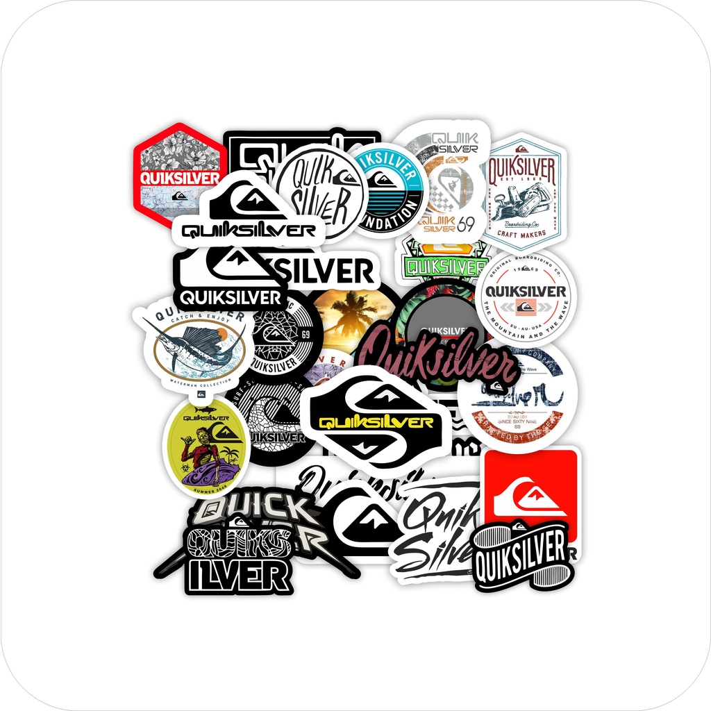 QUIKSILVER BRAND STICKER แพคเกจ CONTAINS 30 ชิ้นคุณภาพสูง RAND BAND STICKERS