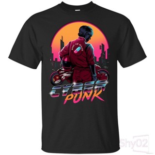  พร้อมส่ง  Shy เสื้อยืดผช เสื้อยืด ผ้าฝ้าย แขนสั้น พิมพ์ลาย Cyberpunk Biker 2077 Johnn W Ckk สีกรมท่า สําหรับผู้ชาย_12