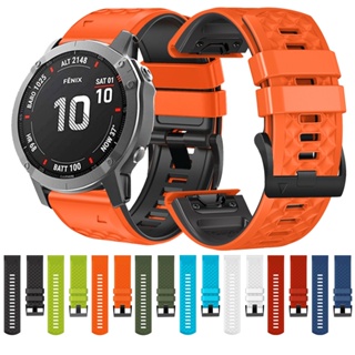 สายนาฬิกาข้อมือซิลิโคน กันน้ํา ขนาด 22 มม. 26 มม. แบบเปลี่ยน สําหรับ Garmin Approach S70 S62 S60 Tactix 7 Pro Delta Solar