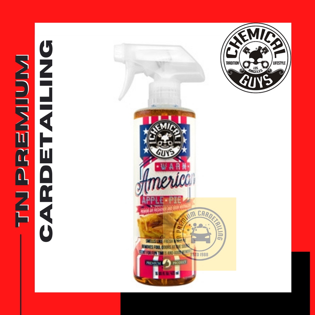 Chemical Guys Warm American Apple Pie Premium Air Freshener & Odor Eliminator (16 oz) (ของแท้)