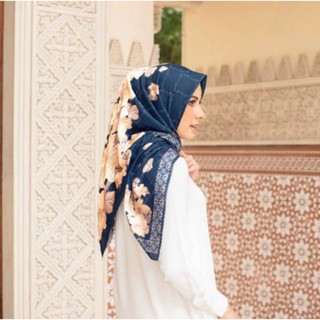 Lafa NAVY พรีเมียมจีบ HIJAB ขายส่ง HIJAB ทรงสี่เหลี่ยมผืนผ้า HIJAB พรีเมี่ยม MOTIF HIJAB Pashmina KW