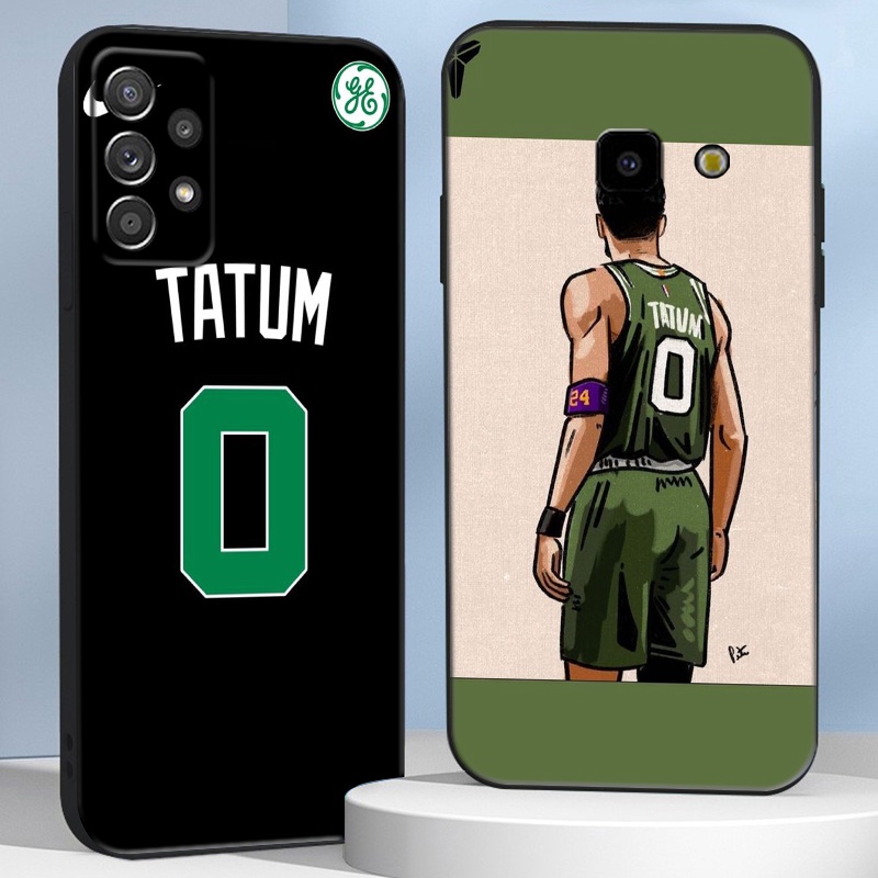 Samsung J6 J5 J2 J7 Plus Prime TF76 nba Jayson Tatum เคสโทรศัพท์ป้องกันการตกกรอบสีดํานุ่ม