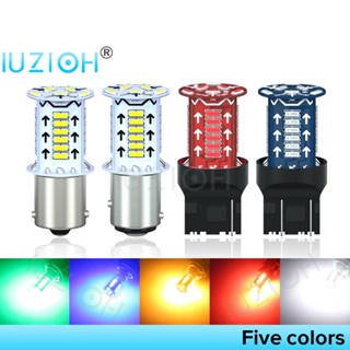 Iuzioh หลอดไฟเลี้ยว ไฟเบรก ไฟเดย์ไลท์ LED 1157 BAY15D DRL สําหรับจอดรถยนต์