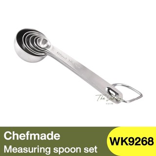 เชฟเมค ชุดช้อนตวง 6 ชิ้น Chefmade 6 Pcs Measuring Spoon Set / WK9268 / ช้อนนมผงสแตนเลส / ช้อนตวงเบเกอรี่