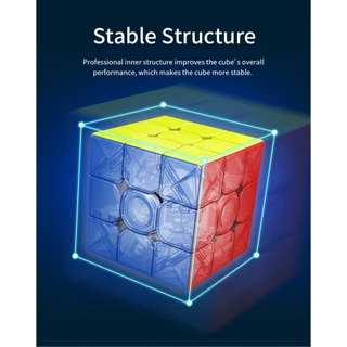 รูบิค พีระมิดลูกบาศก์รูบิค Moyu MEIILONG 3M รูบิดลูกบาศก์ ของเล่นสำหรับฝึกสมาธิ Magnetic Cube