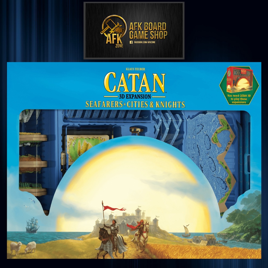 CATAN 3D Expansion Seafarers + Cities & Knights - Board Game - บอร์ดเกม