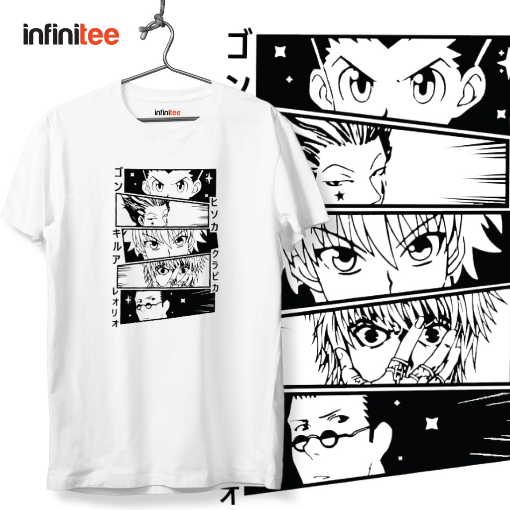 Infinitee Hunterxhunter HxH Anime Manga Shirt in White Tshirt For Men Trendy Women Tops MNLเสื้อยืด_05