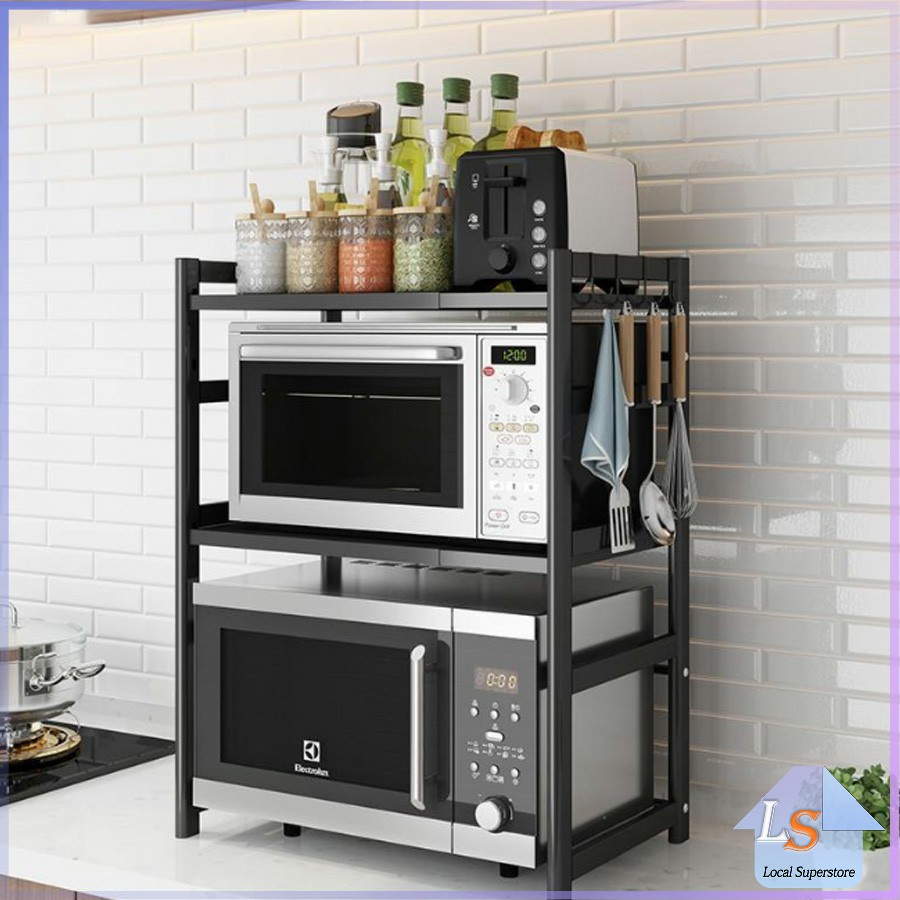ชั้นวางไมโครเวฟ สามารถยืด หด ได้ Telescopic shelf มีสินค้าพร้อมส่ง Local Superstore