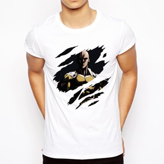 เสื้อยืดลําลอง แขนสั้น พิมพ์ลายอนิเมะ One punch man Saitama 2022 สําหรับผู้ชายเสื้อยืดอินเทรนด์_12