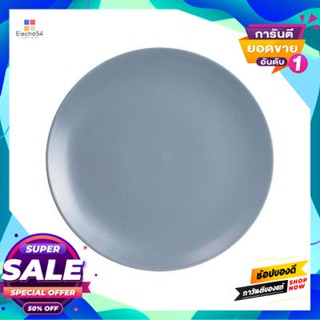 Plate จานสโตนแวร์ 10 นิ้ว Kassa Home สีเทาstoneware Plate 10 Inches  Home Gray