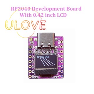 Rp2040 บอร์ดทดลองขยาย พร้อมหน้าจอ LCD 0.42 นิ้ว สําหรับ Arduino Micropyth Raspberry Pico