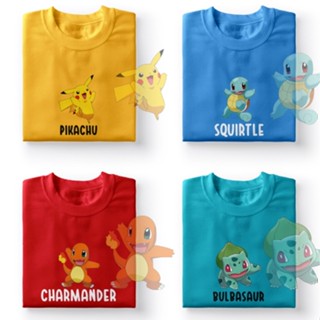 anyprint pokemon tshirt Pikachu charmander Squirtle Shirt oversize t shirt for men women top_07