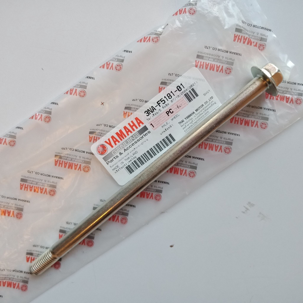 3NAF518101 แกนล้อหน้า Mio Fino Nouvo Spark Y100 Mate EXCITER Alfa X1 Spark135 Nano X1R  แท้ 3NA-F5181-01 B6A- 00 5C6