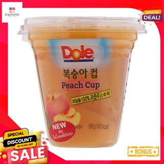 โดลพีชในน้ำผลไม้รวม 198กรัม Dole Peaches in Mixed Juice 198g.