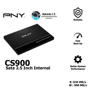 COINSคืน15%⚡FB9JMZV6⚡ PNY CS900 120GB 240GB 250GB 480GB 500GB SATA 2.5 INCH INTERNAL รับประกัน 3 ปี