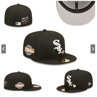 ใหม่ หมวกกีฬา ปักลาย MLB Chicago สีขาว คุณภาพสูง สําหรับผู้ชาย และผู้หญิง