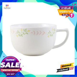 Mug แก้วกาแฟ Flora Garlands Kassa Home รุ่น W21Hs8025B ความจุ 220 ซีซี สีขาว - ชมพูcoffee Mug Flora Garlands  Home W21Hs