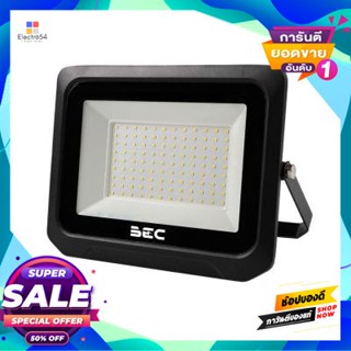 100W โคมฟลัดไลท์ LED 100W Daylight BEC รุ่น SPEED 100W/6500K สีดำLED Floodlight 100W Daylight BEC Model SPEED 100W/6500K