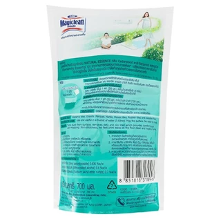 LeeMart น้ำยาถูพื้น มาจิคลีน Magiclean 700ML เมจิคลีน ทำความสะอาดพื้น เมจิกคลีน สูตร เนเจอรัลเอสเซ้น สีขาว-เขียว ขนาด...