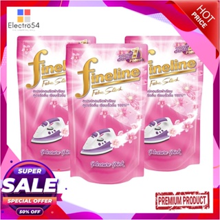 LIQUID รีฟิลน้ำยารีดผ้า FINELINE 800ml แพ็ก3 PRESSER PINKLIQUID FABRIC STARCH REFILL FINELINE 800ML 3PCS PRESSER PINK