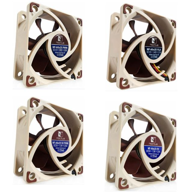 Noctua NF-A6x25 NF-A6x15 พัดลม 60 มม. PWM FLX 5V สําหรับเคสพีซีและเครื่องทําความเย็น