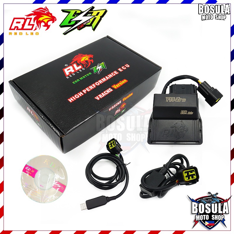 BOSULA สีแดงลีโอแข่งรถจักรยานยนต์ ECU สำหรับ YAMAHA EXCITER150 V2 V1 ปลั๊กและเล่น