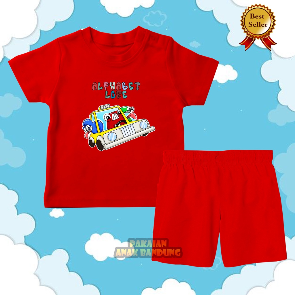 LORE CAR ALPHABET CHILDRENS SUIT UNISEX CHILDRENS T-SHIRT UNDERWEAR PANTS
