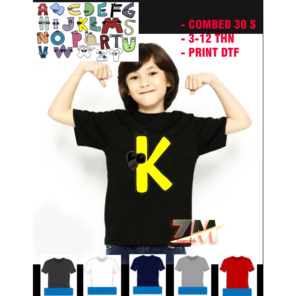 เสื้อยืด ALPHABET LORE INITIAL / CUSTOM NAME