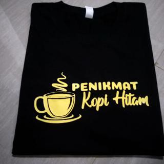 T-Shirtเสื้อยืดแขนสั้น ผ้าฝ้าย พิมพ์ลายคนรักกาแฟ สีดํา สําหรับผู้ชาย และผู้หญิง S-5XL