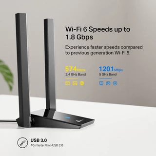 TP-LINK ARCHER-TX20U PLUS WIRELESS USB ADAPTER (ยูเอสบีไวไฟ)AX1800 DUAL BAND -LIFETIME