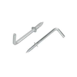 SQUARE สกรูเหล็กหัวห่วง ตัวแอล FITT 1-1/4 นิ้วSQUARE BEND SCREW HOOK FITT 1-1/4"