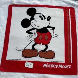 Mickey mouse ผ้าเช็ดหน้ามิกกี้เม้าส์ วินเทจ โพกผมได้